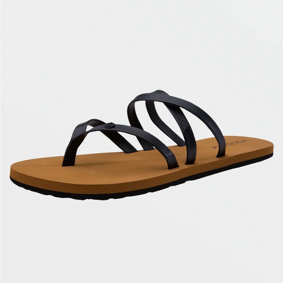 7/$20 Volcom EASY BREEZY II SANDALS - BLACK size 9 - Picture 4 of 7